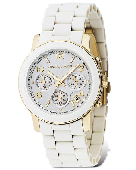 white michael kors watch women